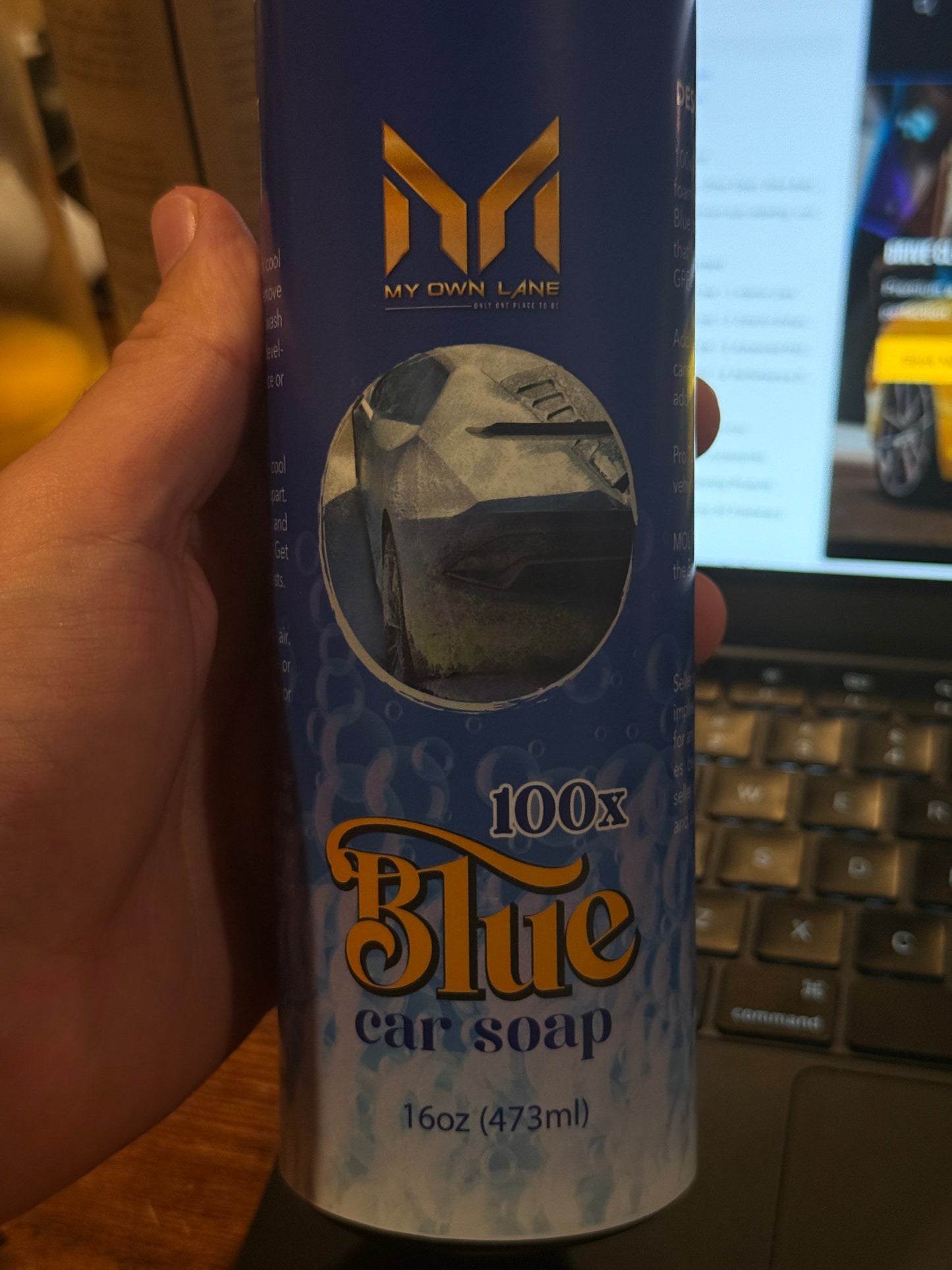 Blue Car Soap